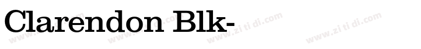 Clarendon Blk字体转换